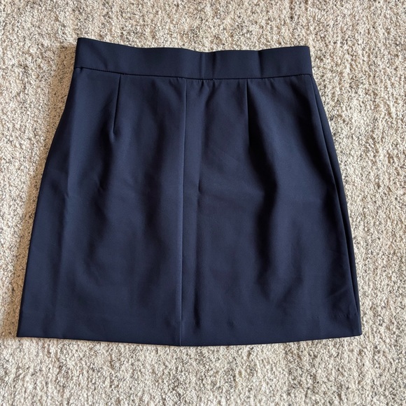 RACHEL ZOE Navy Blue Mini Pencil Skirt With Silver Faux Buttons - Picture 2 of 2